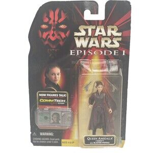 Star Wars QUEEN AMIDALA Naboo Action Figure Episode 1 CommTech Chip TPM Padme